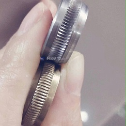 圆弧面滚花加工