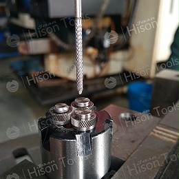 嘉升滚花刀具丨细长轴2mm滚花加工
