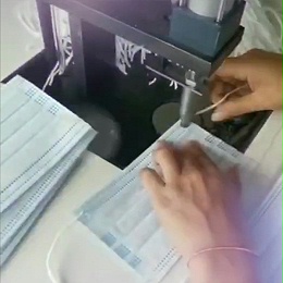 口罩机滚花印加工